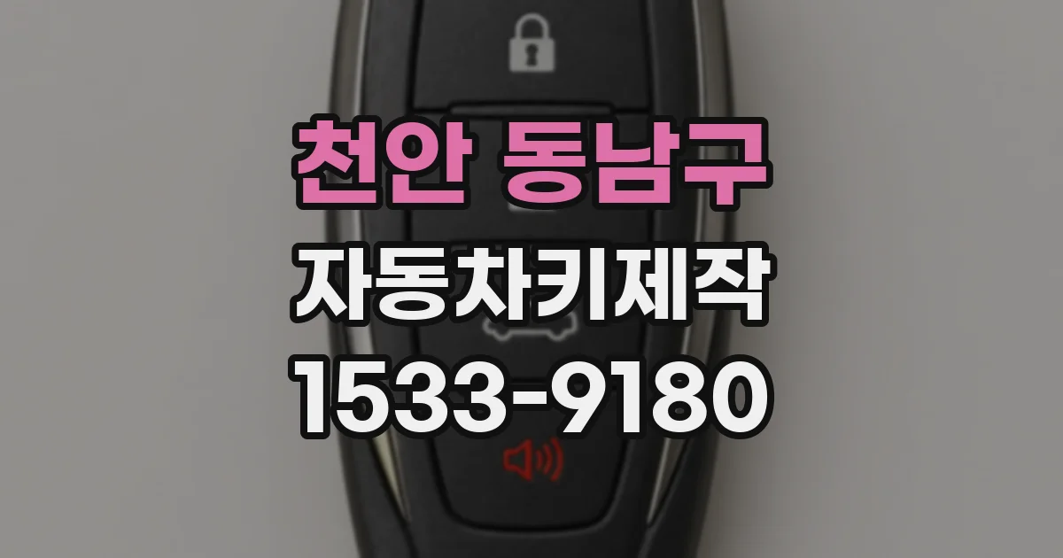 천안 동남구 자동차키제작