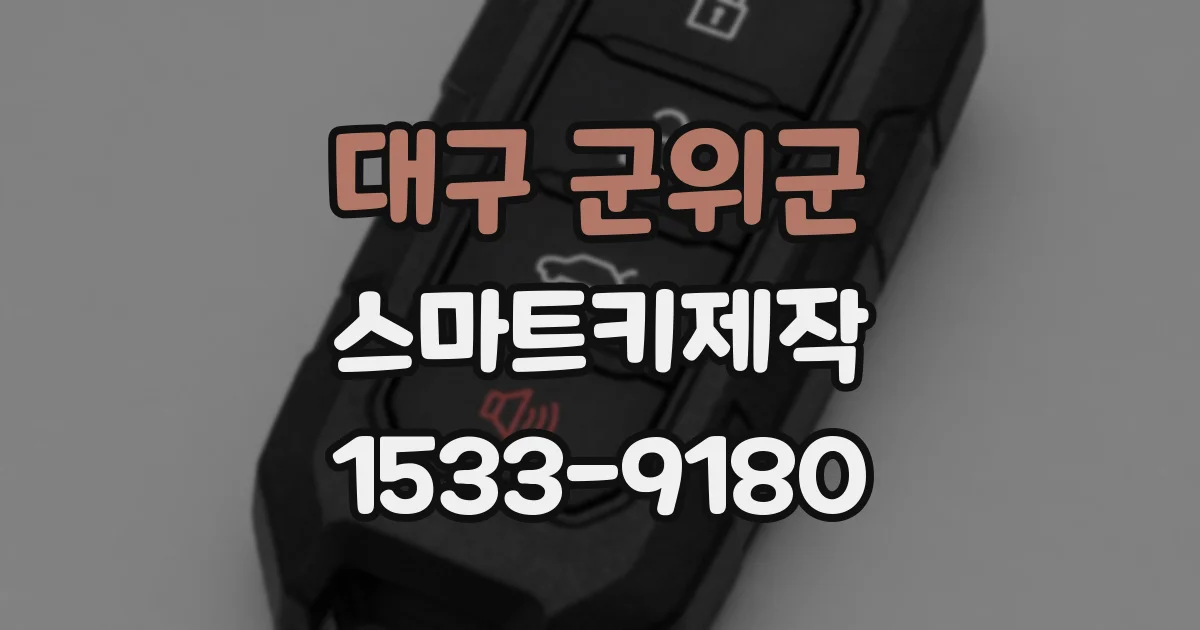 대구 군위군 스마트키제작