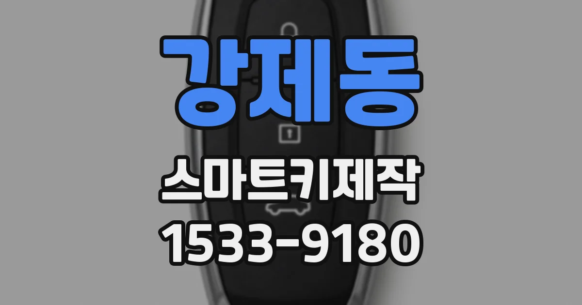 강제동 스마트키제작