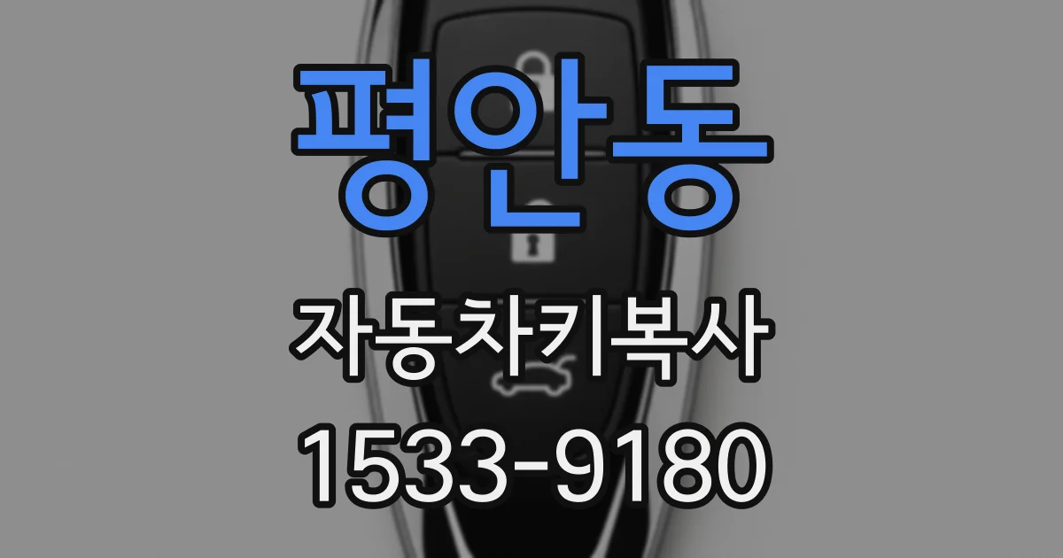 평안동 자동차키복사