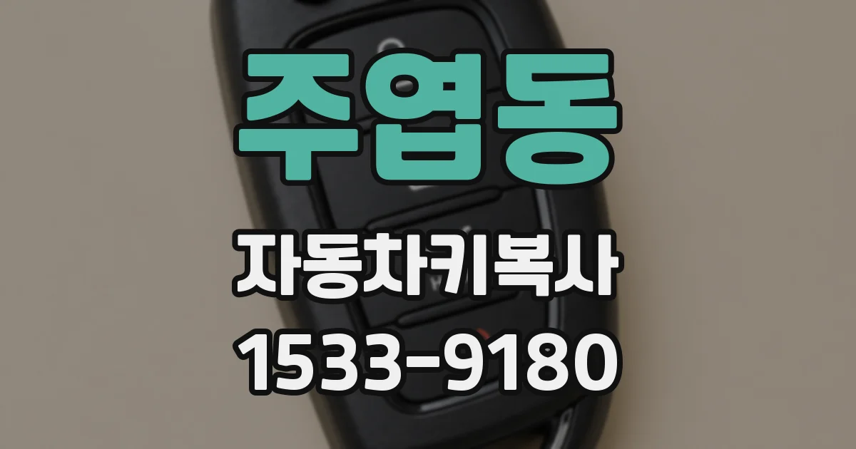 주엽동 자동차키복사