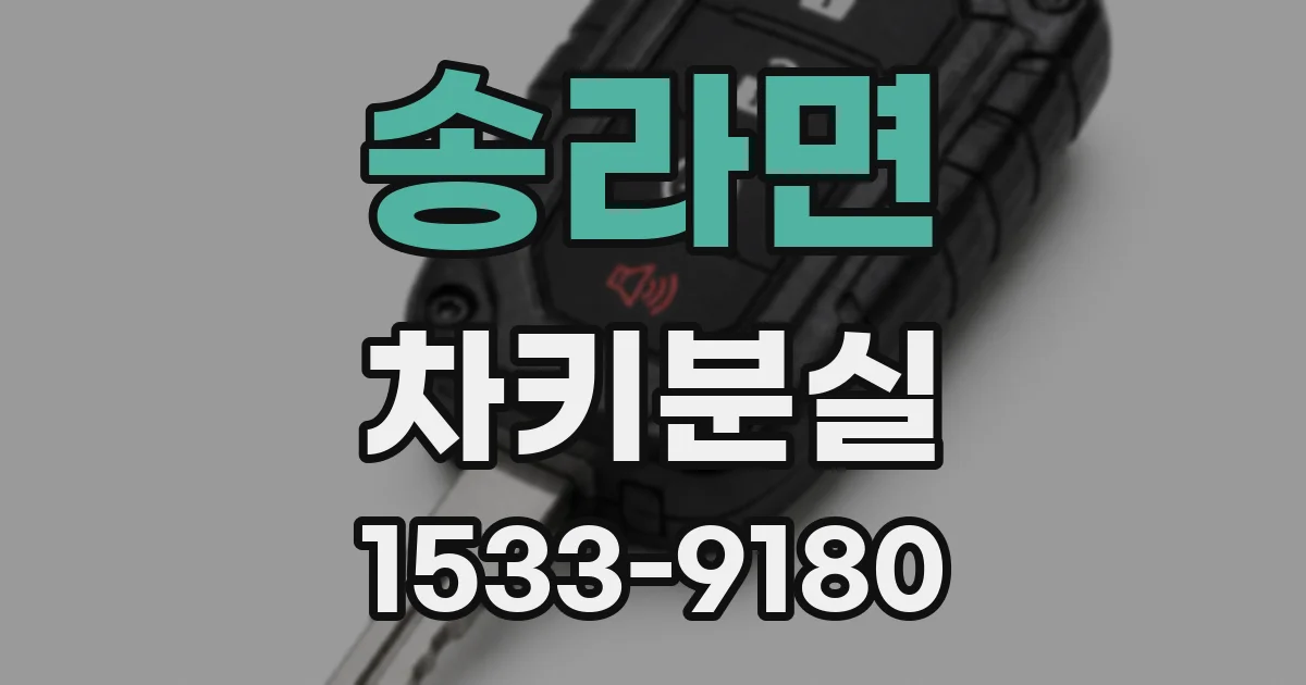 송라면 차키분실