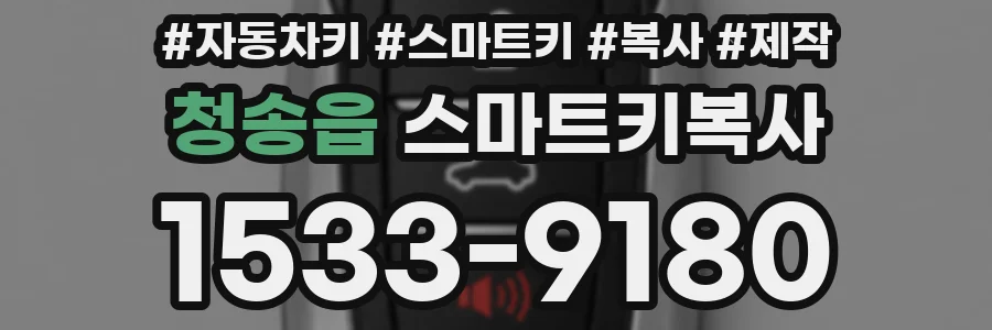 청송읍 스마트키복사