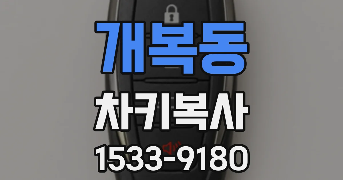 개복동 차키복사