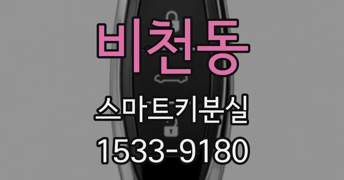 비천동 스마트키분실