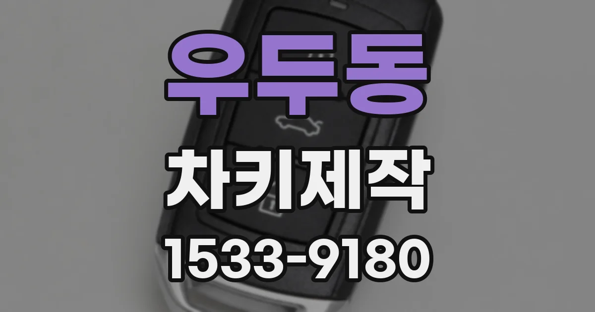 우두동 차키제작
