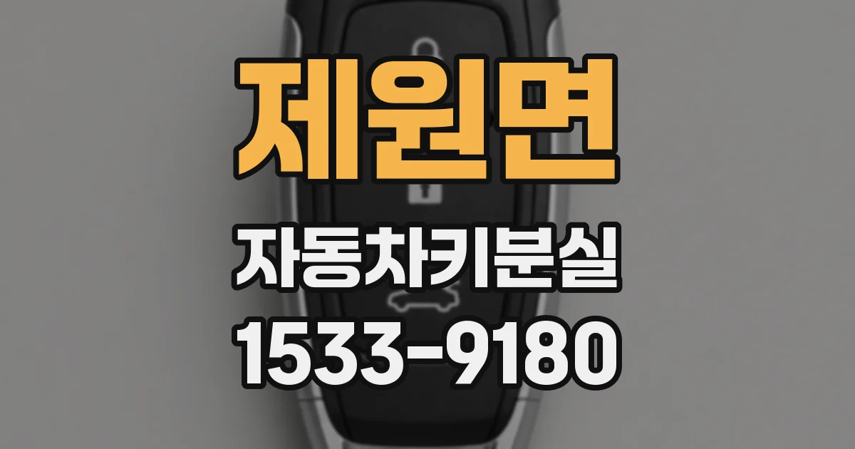 제원면 자동차키분실