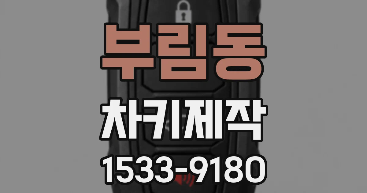 부림동 차키제작