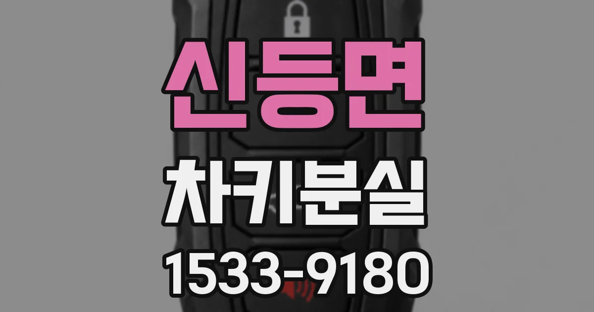 신등면 차키분실