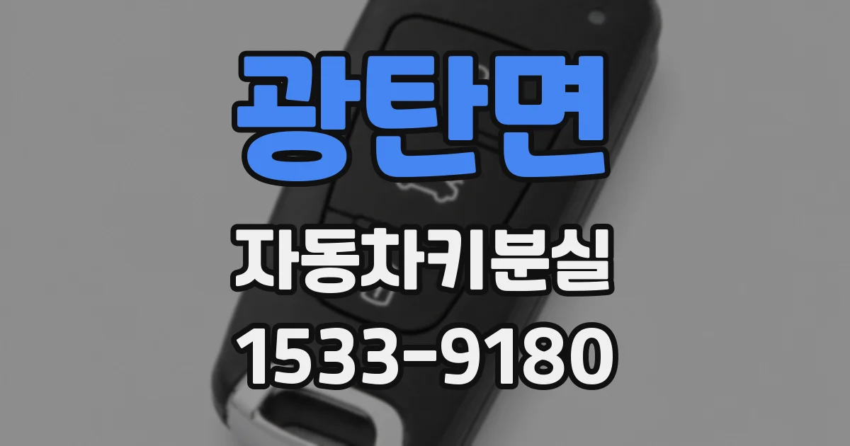 광탄면 자동차키분실