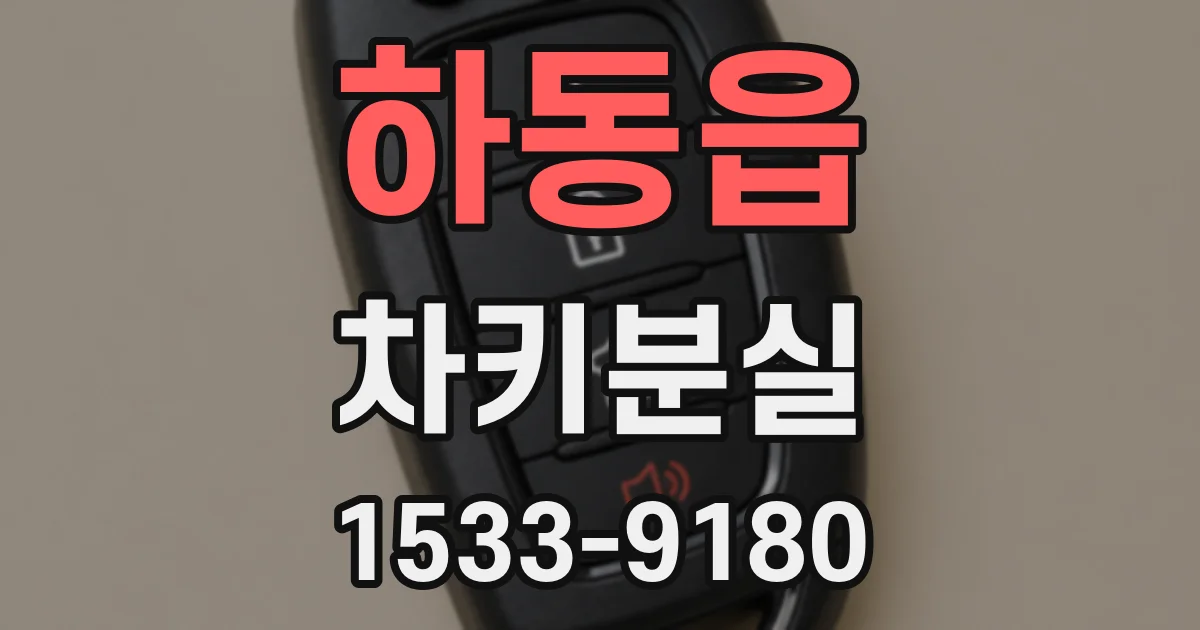 하동읍 차키분실