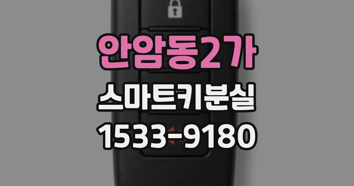 안암동2가 스마트키분실