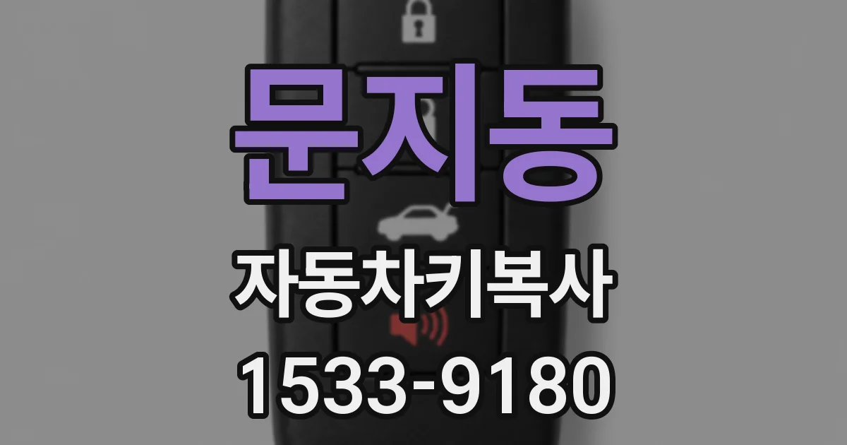 문지동 자동차키복사