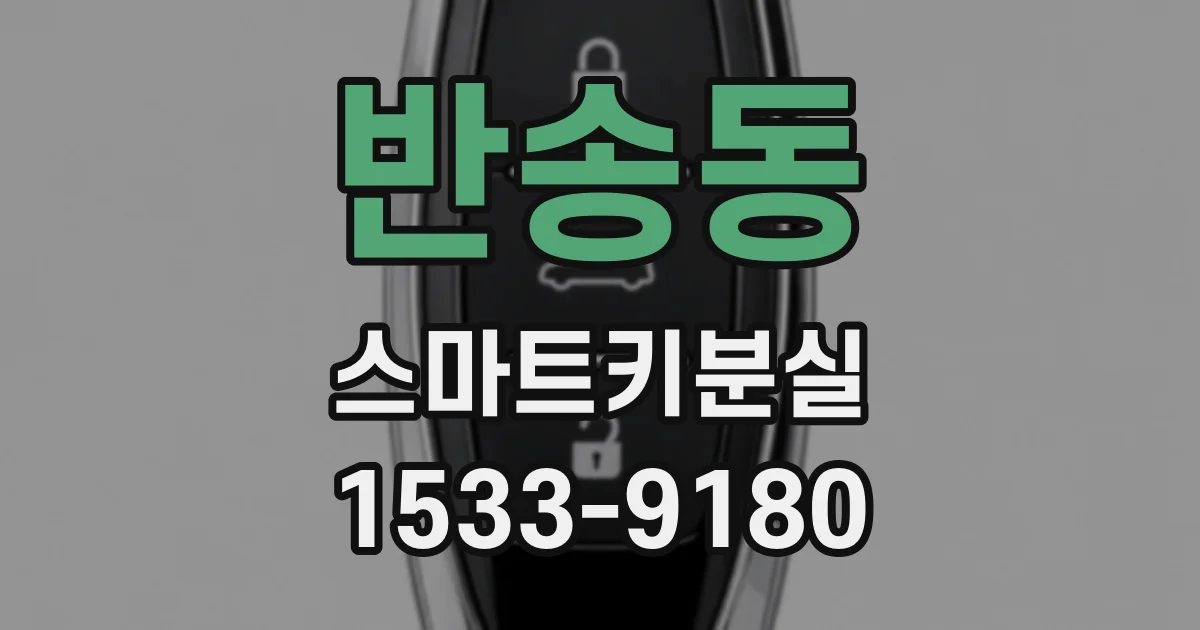 반송동 스마트키분실