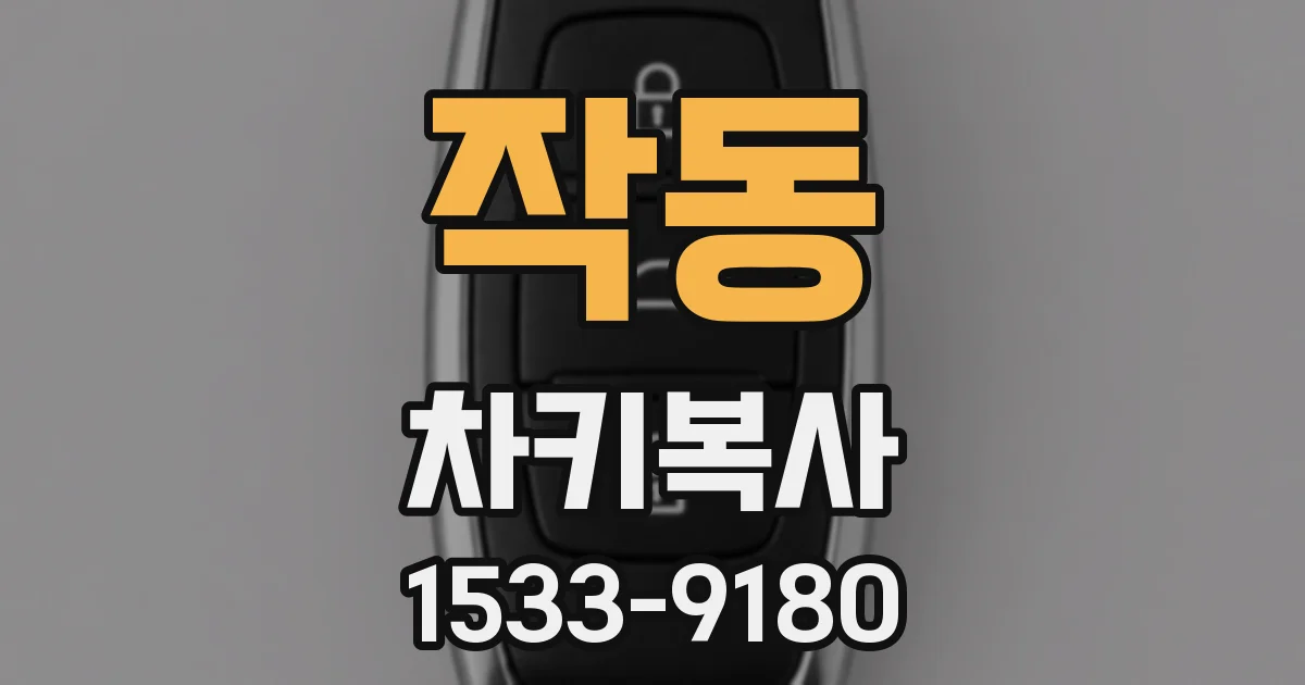 작동 차키복사