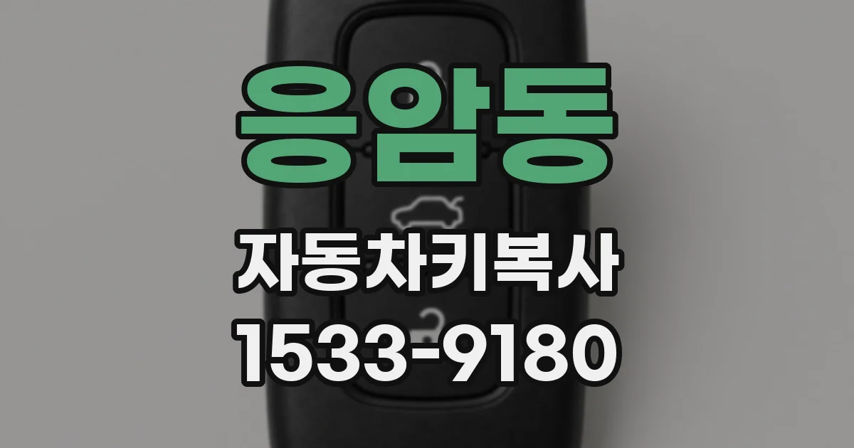 응암동 자동차키복사