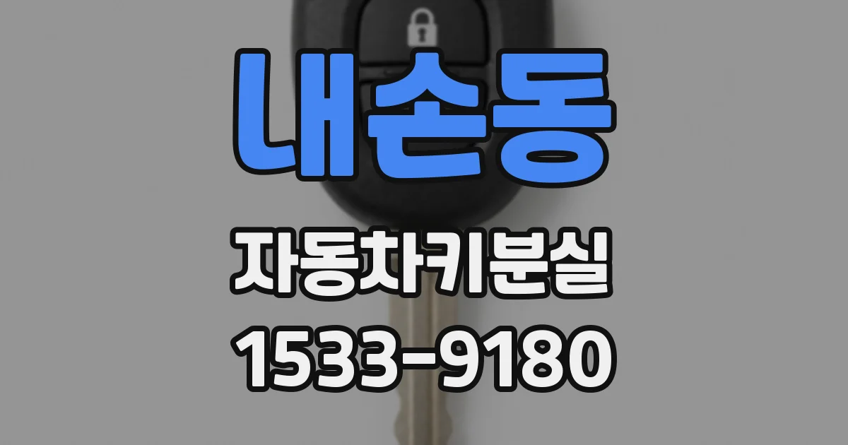 내손동 자동차키분실