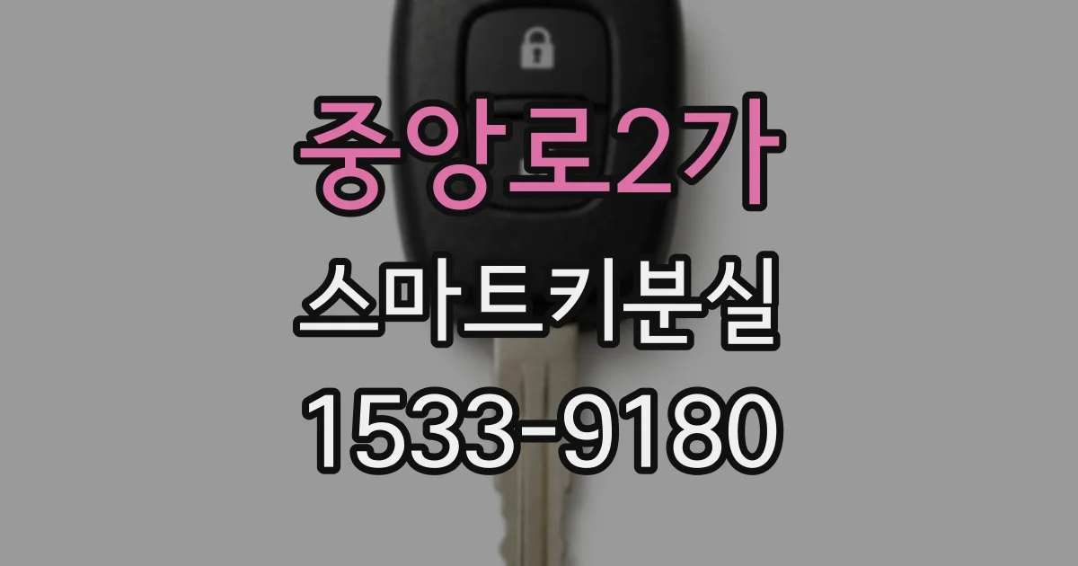 중앙로2가 스마트키분실