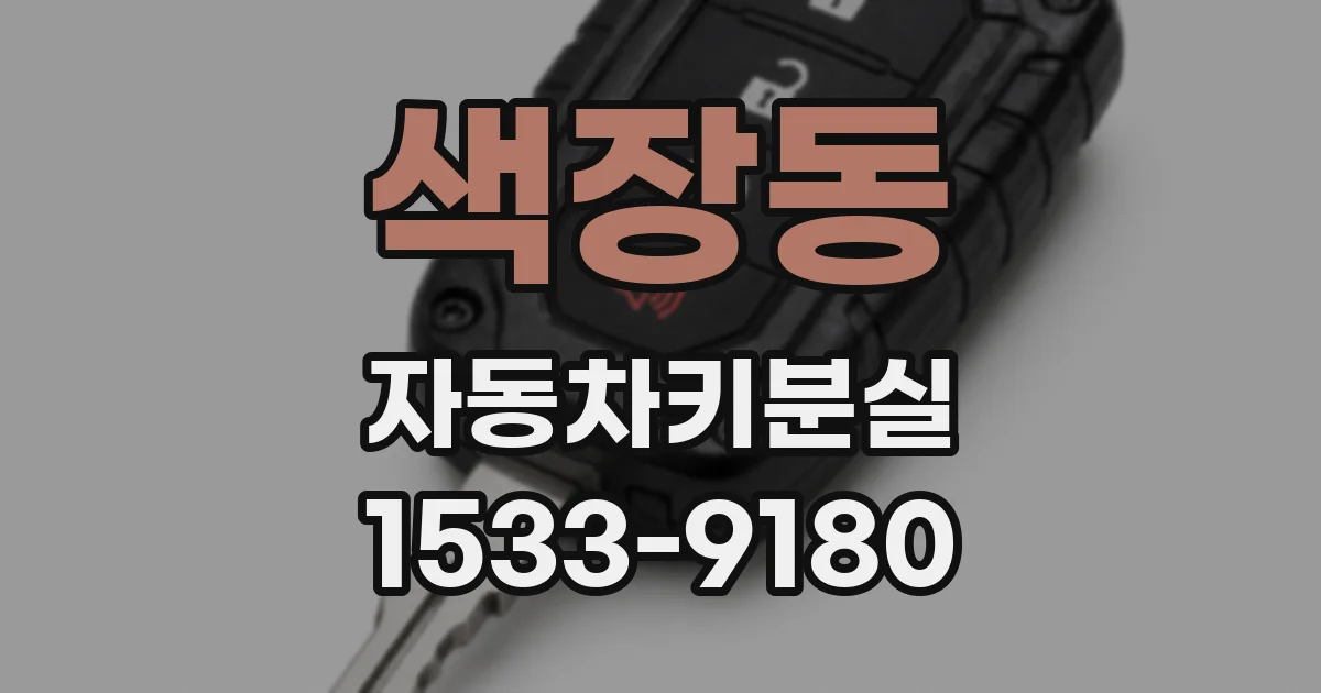 색장동 자동차키분실