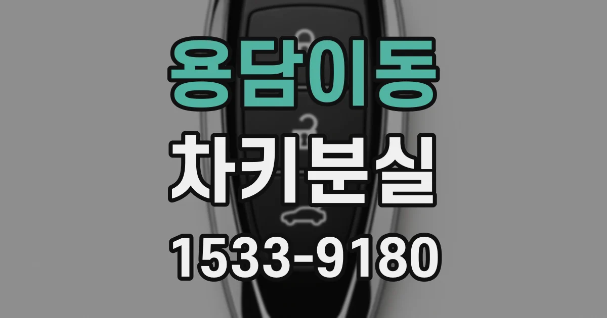 용담이동 차키분실