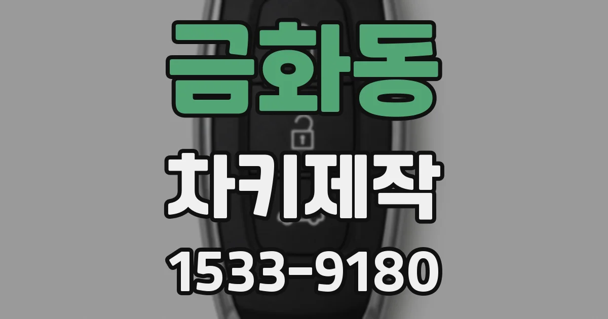 금화동 차키제작