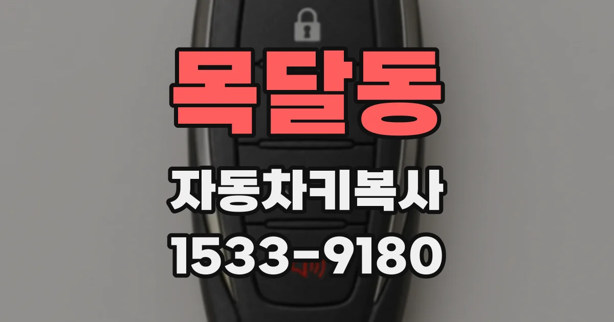 목달동 자동차키복사