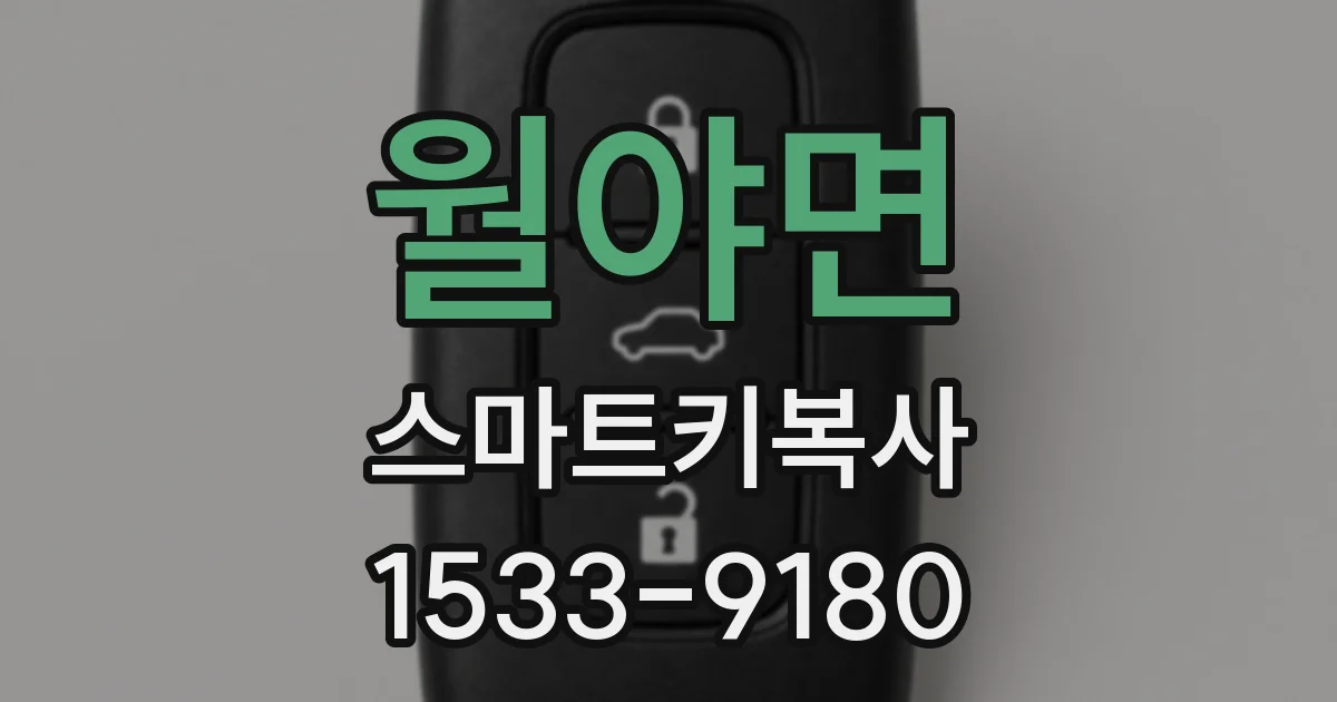 월야면 스마트키복사
