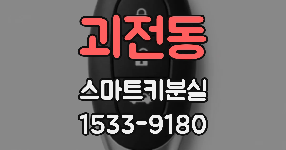 괴전동 스마트키분실