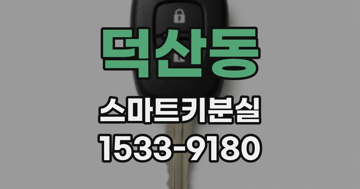 덕산동 스마트키분실