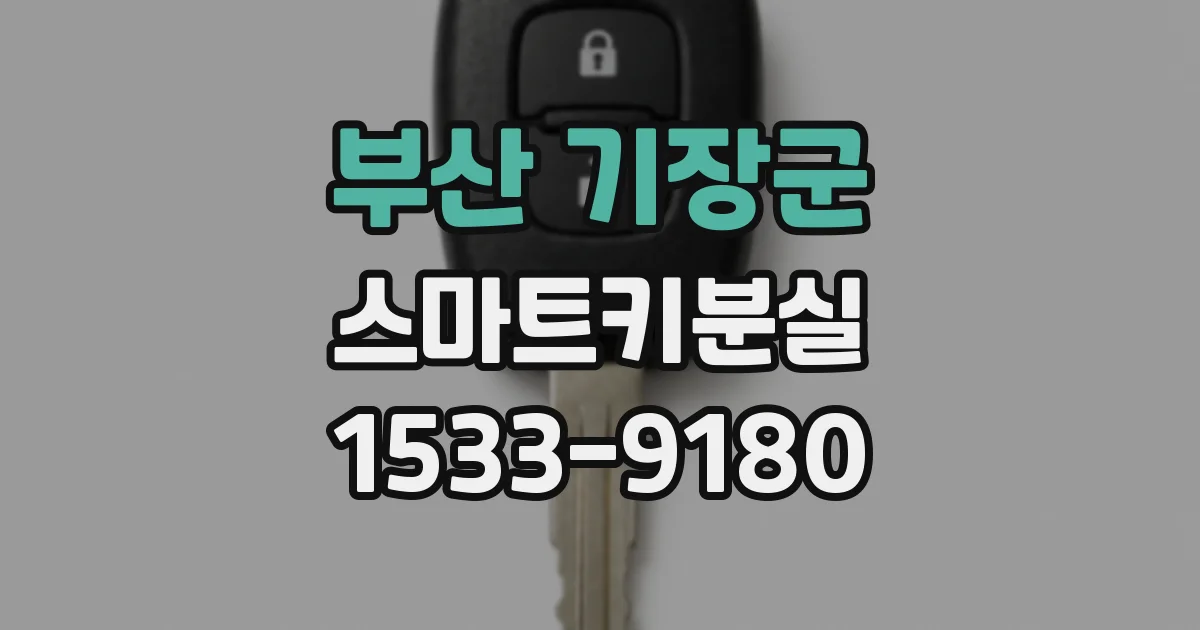 부산 기장군 스마트키분실