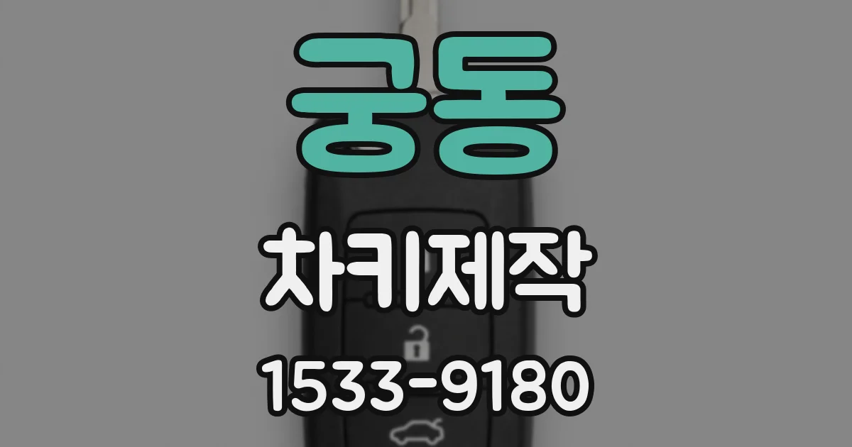 궁동 차키제작