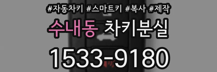 수내동 차키분실