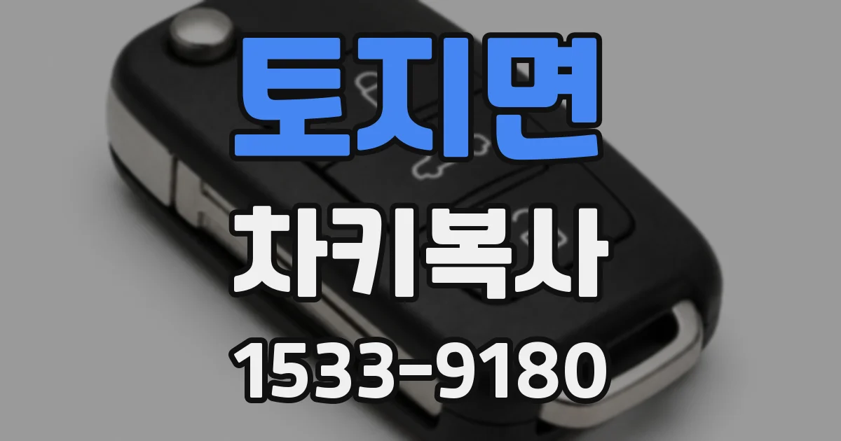 토지면 차키복사