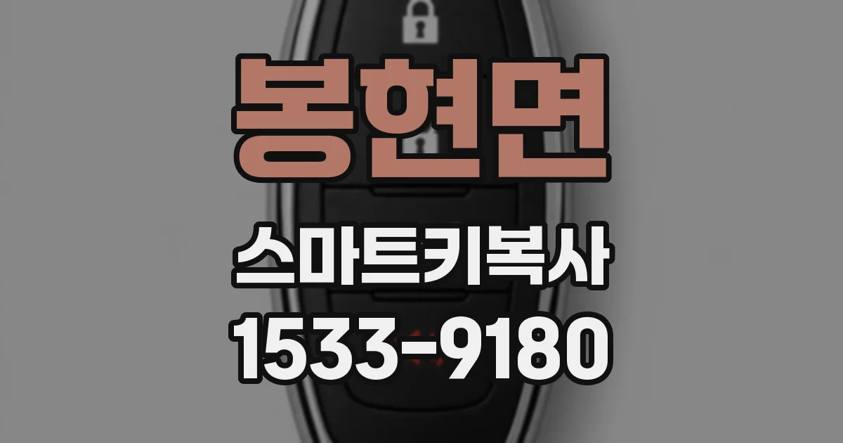 봉현면 스마트키복사
