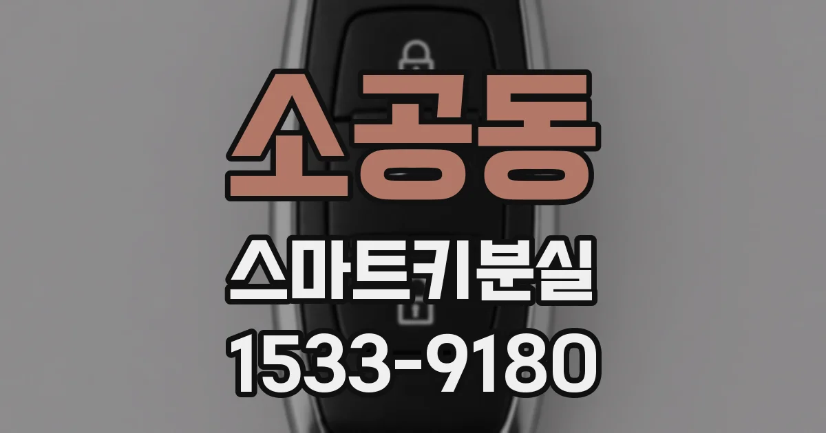 소공동 스마트키분실