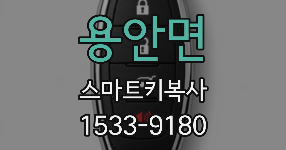 용안면 스마트키복사