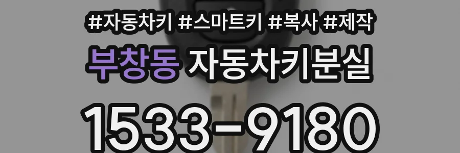 부창동 자동차키분실
