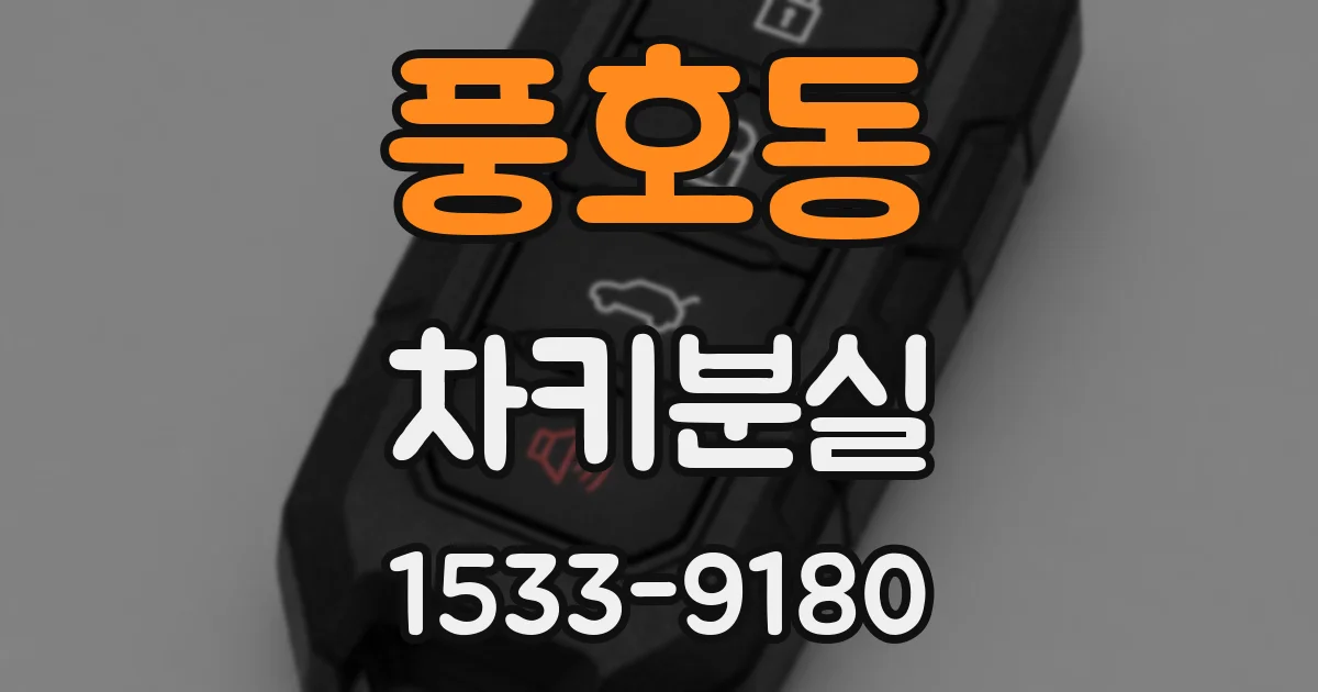 풍호동 차키분실