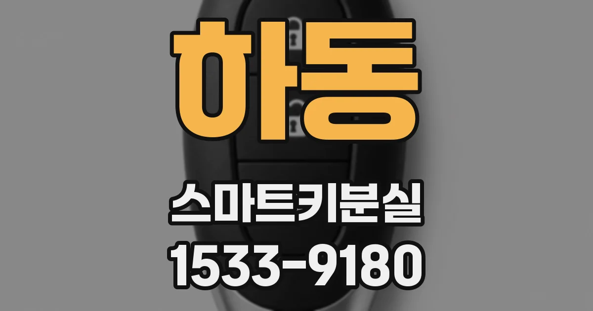하동 스마트키분실
