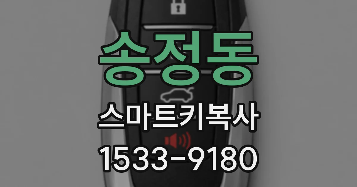 송정동 스마트키복사