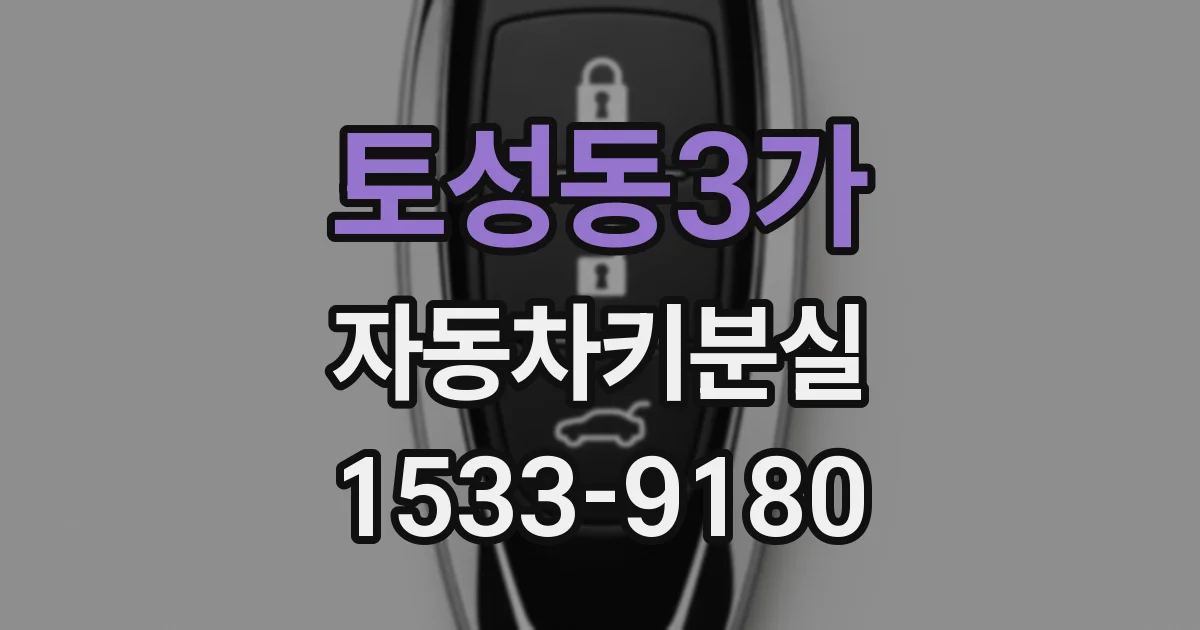 토성동3가 자동차키분실