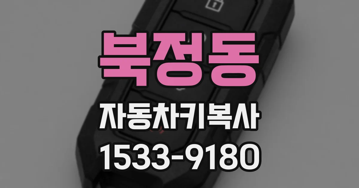 북정동 자동차키복사