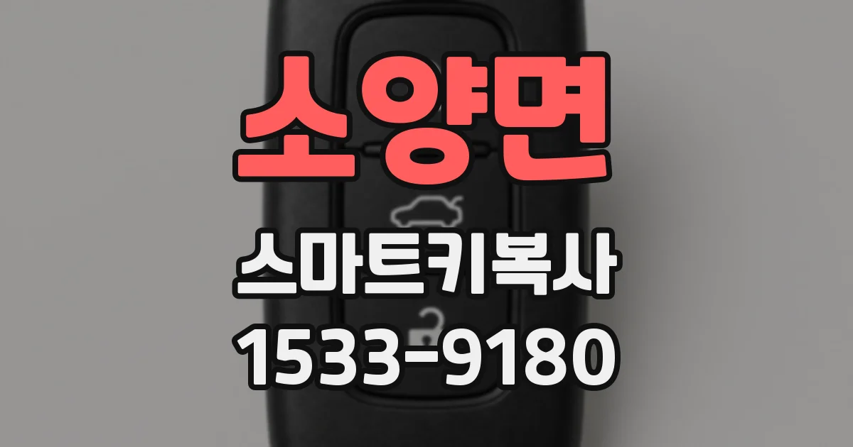 소양면 스마트키복사