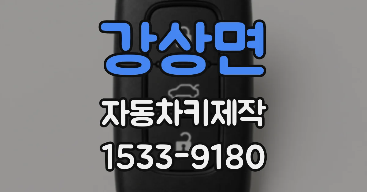 강상면 자동차키제작