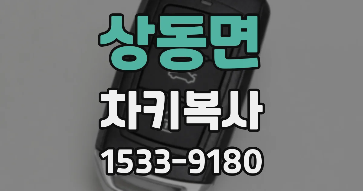 상동면 차키복사