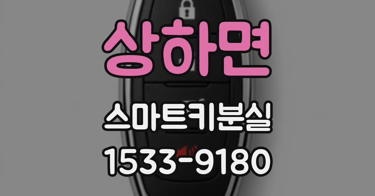 상하면 스마트키분실