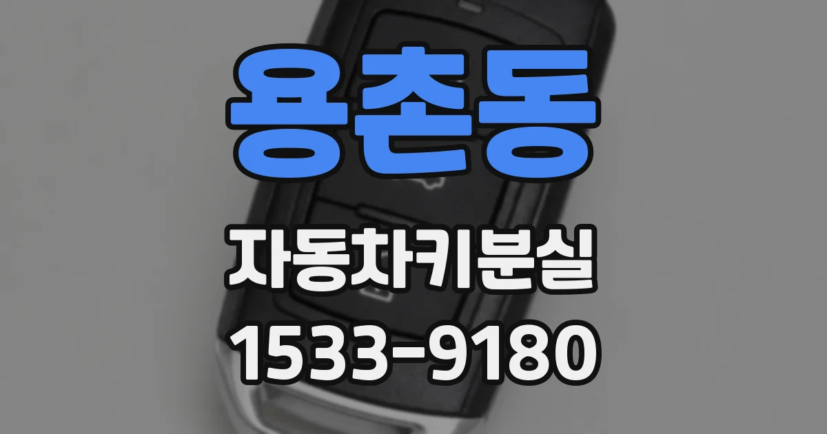용촌동 자동차키분실