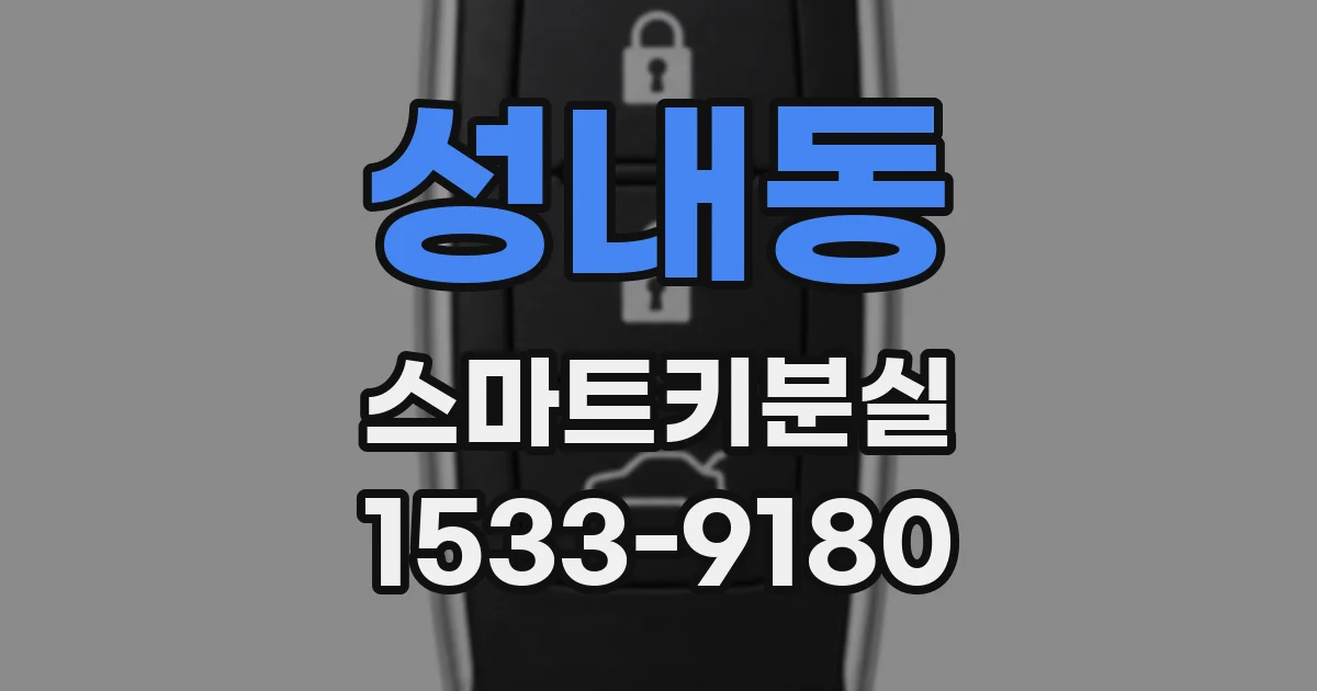 성내동 스마트키분실