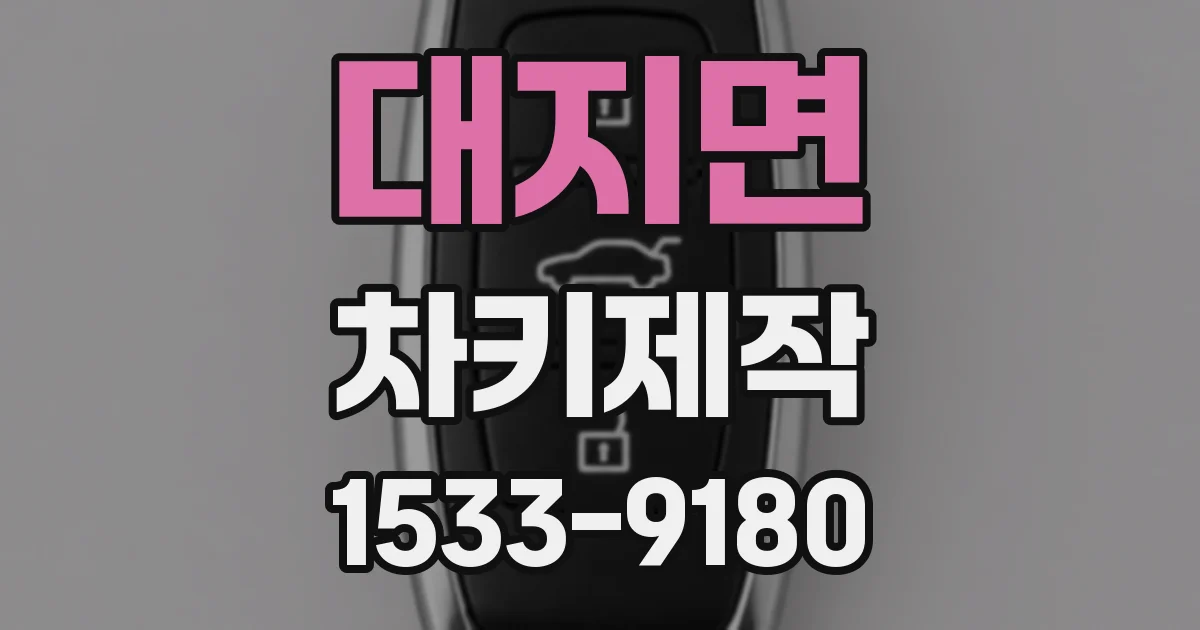 대지면 차키제작