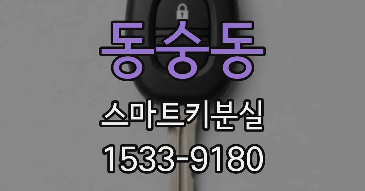 동숭동 스마트키분실